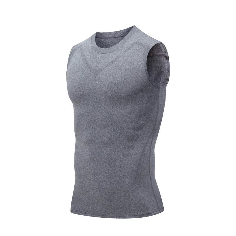 Men's Compression Tank Top Gym Shirt Sleeveless Quick Dry Printing