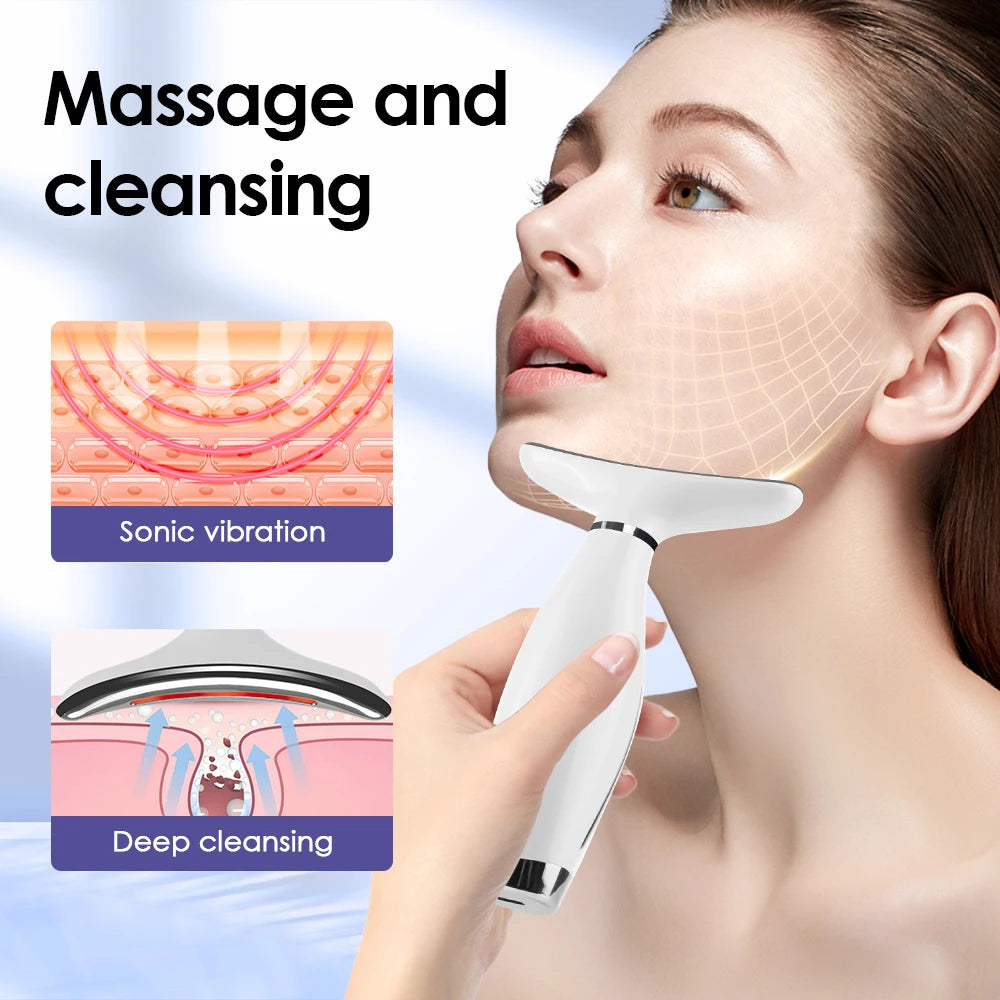 Neck and Face Lifting Massager LED Photon Therapy 106D09