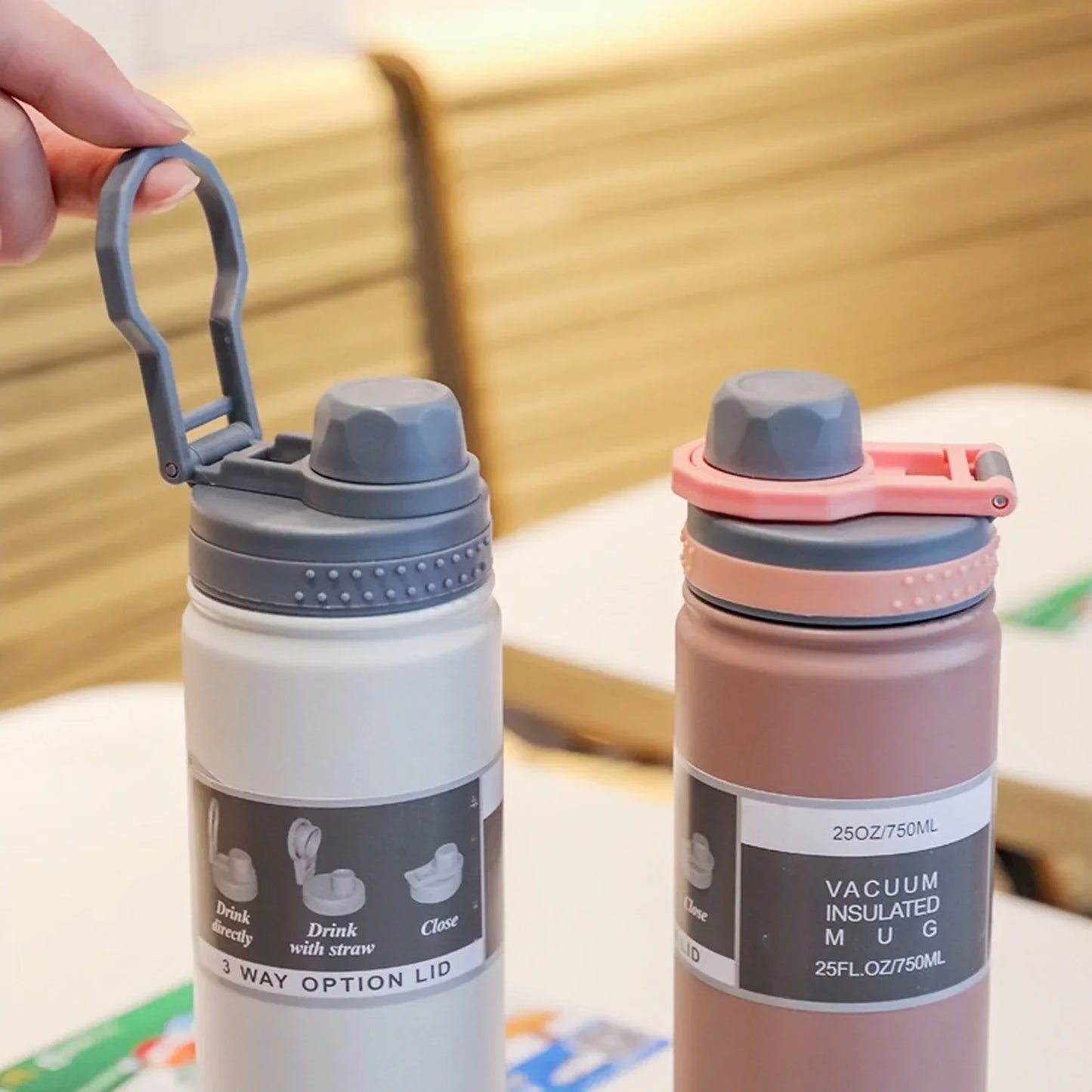 Unbranded Stainless Steel Outdoor Thermos Bottle For Travel
