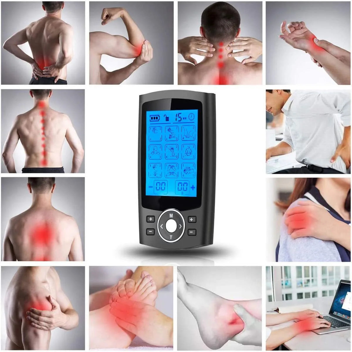 None Tens Massager EMS Electric Muscle Stimulator 36 Modes