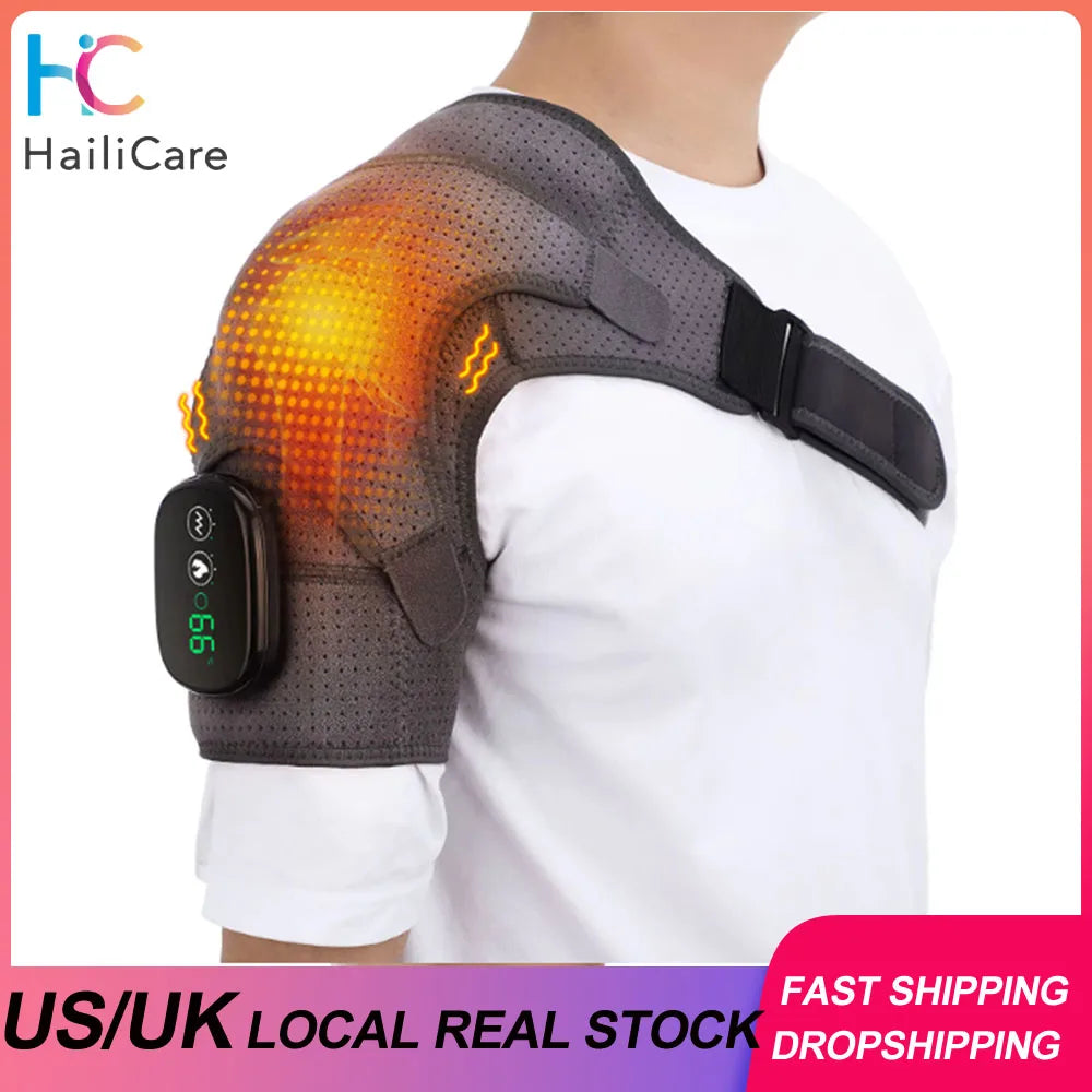 Hailicare Multiuse Electric Massager With Heating Pad And Vibration