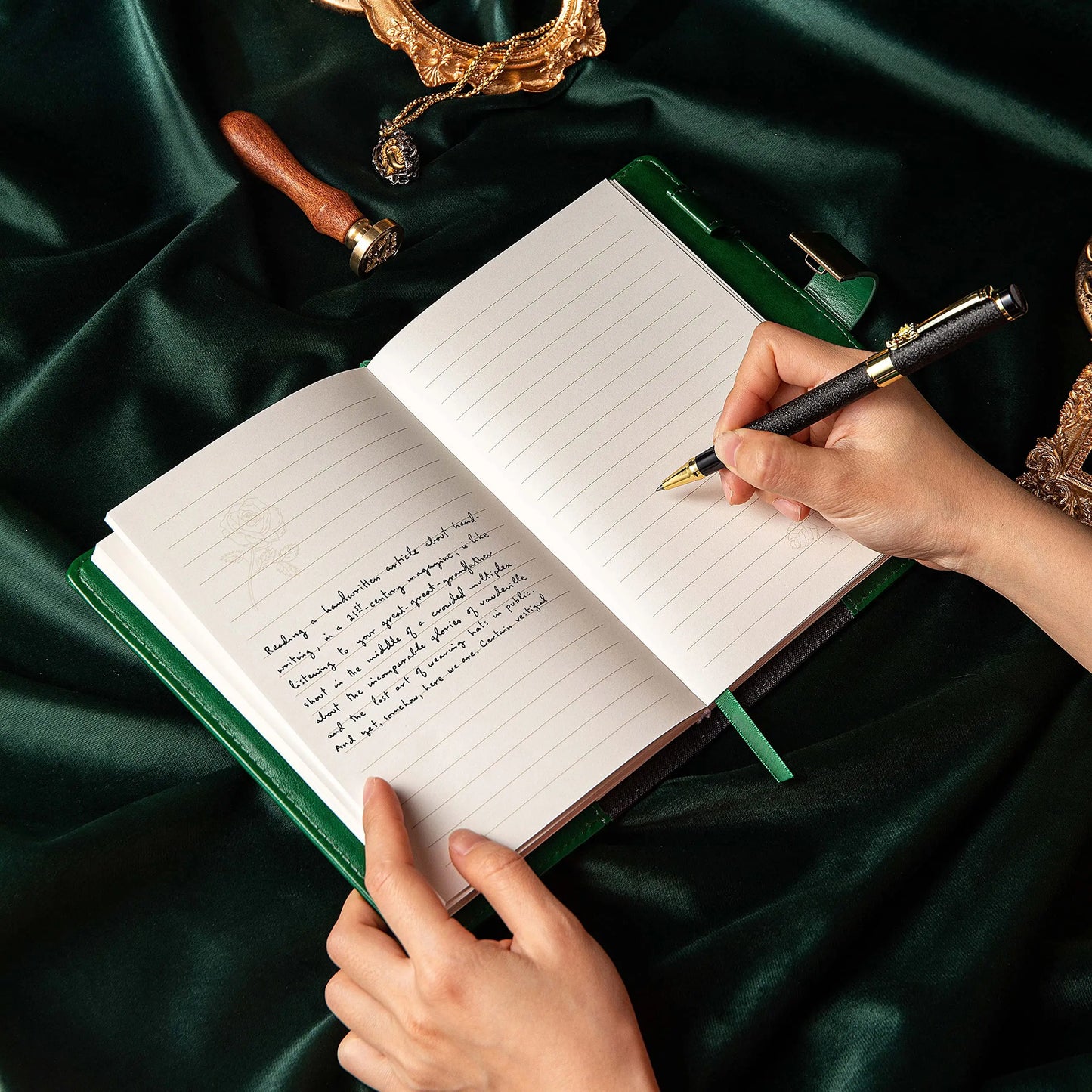 NONE A5 Retro Digital Password Notebook With Lock PU Leather Journal