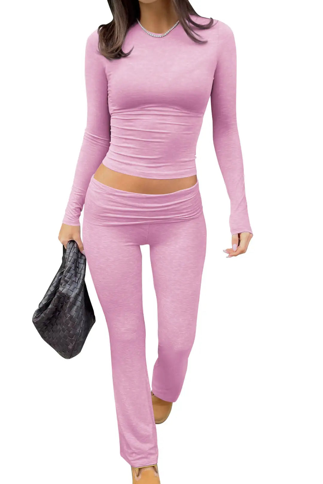 None Women's Yoga Two-Piece Set Long-Sleeve Activewear