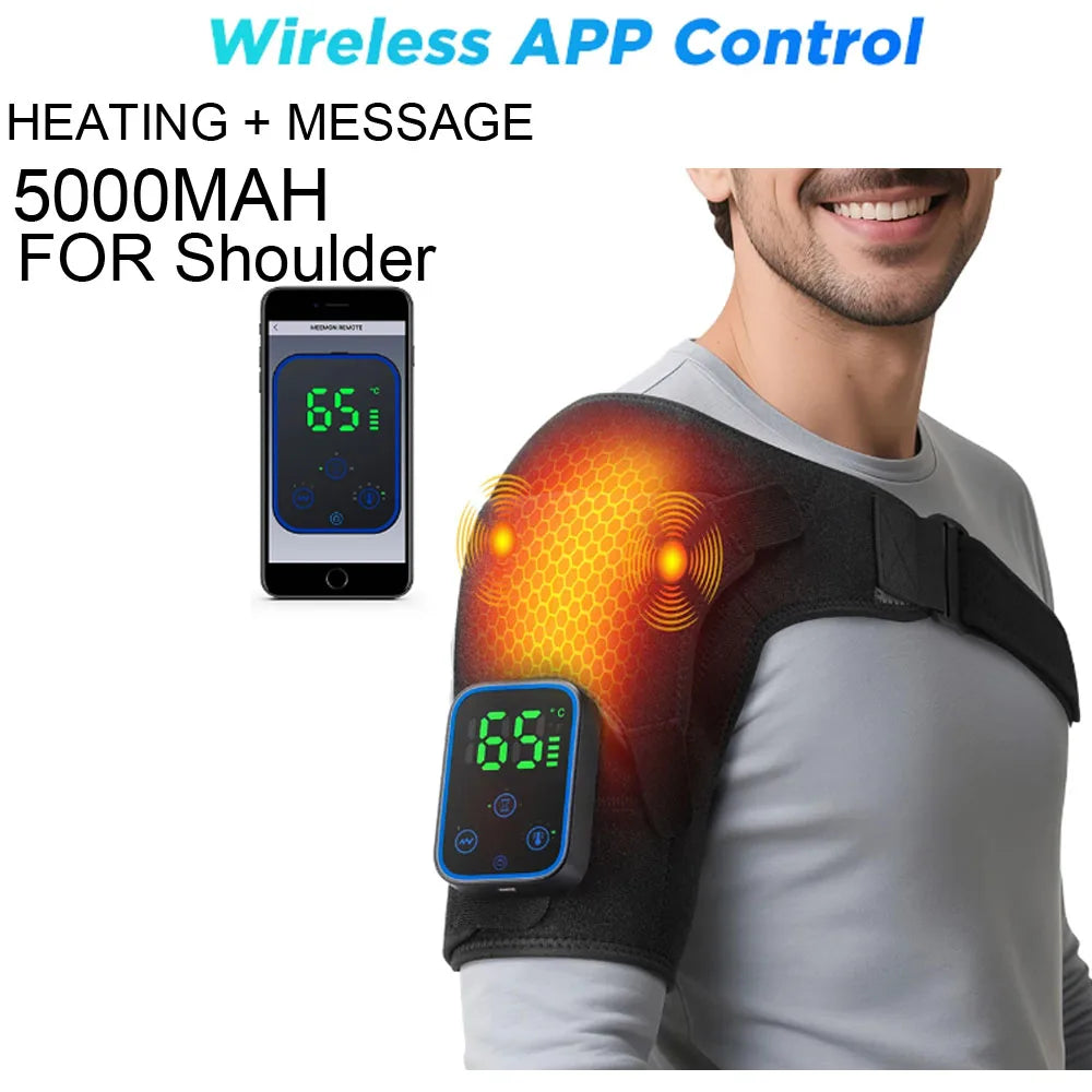 Hailicare Multiuse Electric Massager With Heating Pad And Vibration