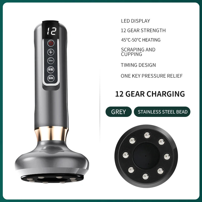 Hailicare Electric Cupping Massager Vacuum Suction Cup Guasha