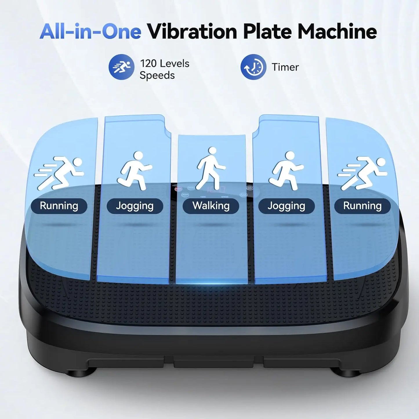 HTM Vibration Plate Fat Burning Fitness Platform For Home Gym