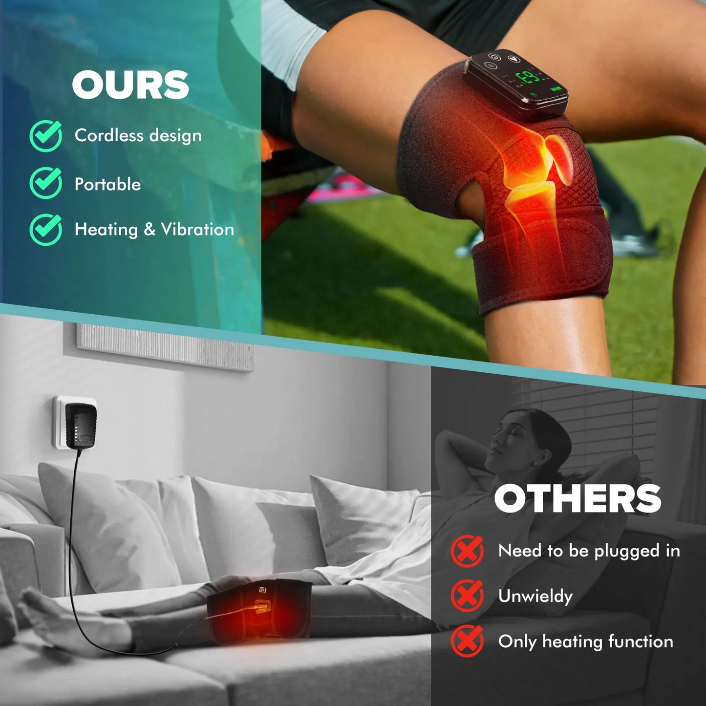NONE Intelligent Electric Heating Knee Massager And Warm Compress