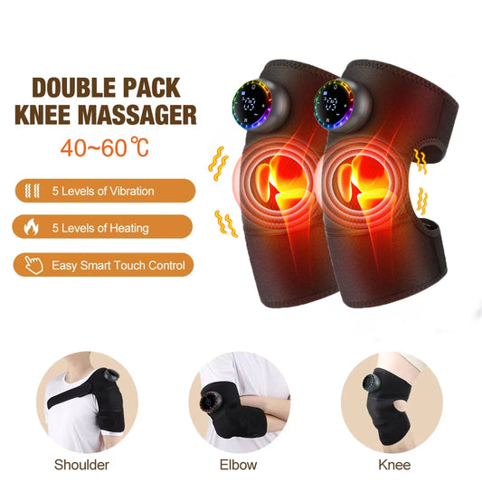 PASTSKY Heating Massage Knee Pad With Smart Vibration Hot Compress