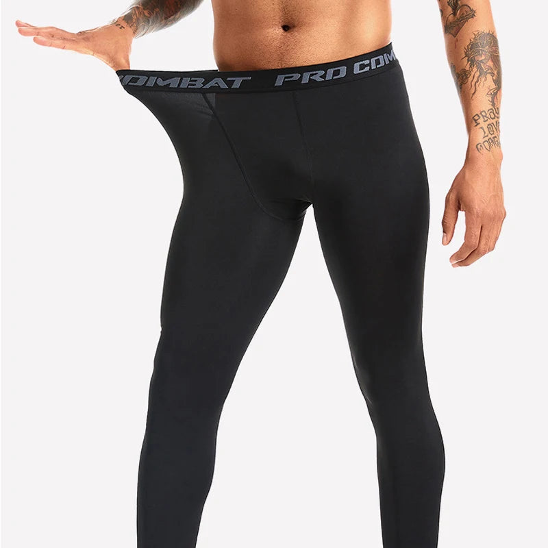NONECN Men Compression Pants for Running Quick Dry Fit Joggers