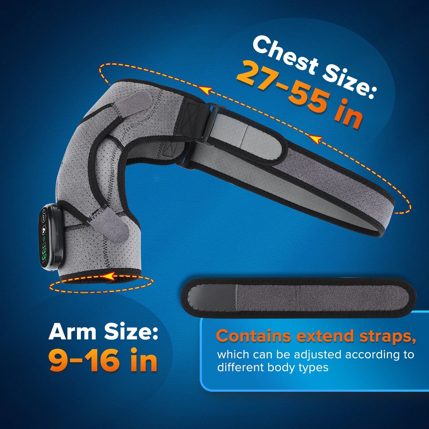 PASTSKY Heated Shoulder Warmer Massager Electric Heating Wrap