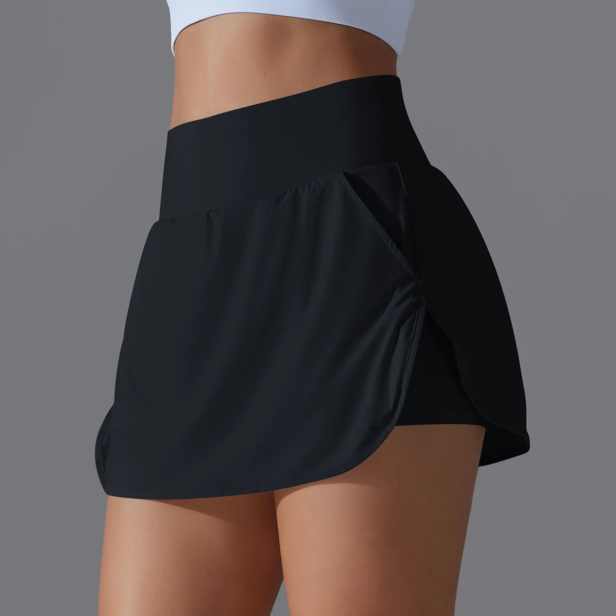 Hamidou Outdoor Sports Yoga Skirt High Waist Breathable For Women