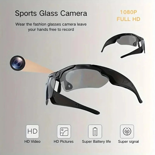 KIDKD Wearable HD 1080P Camera Glasses Polarized Lens Camcorder