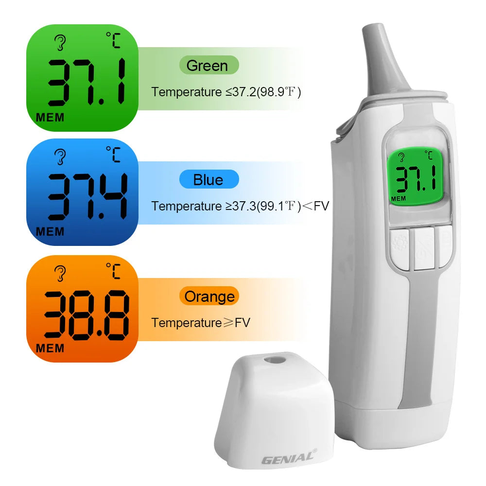 GENIAL Ear Thermometer For Adults And Kids Digital Accurate Forehead