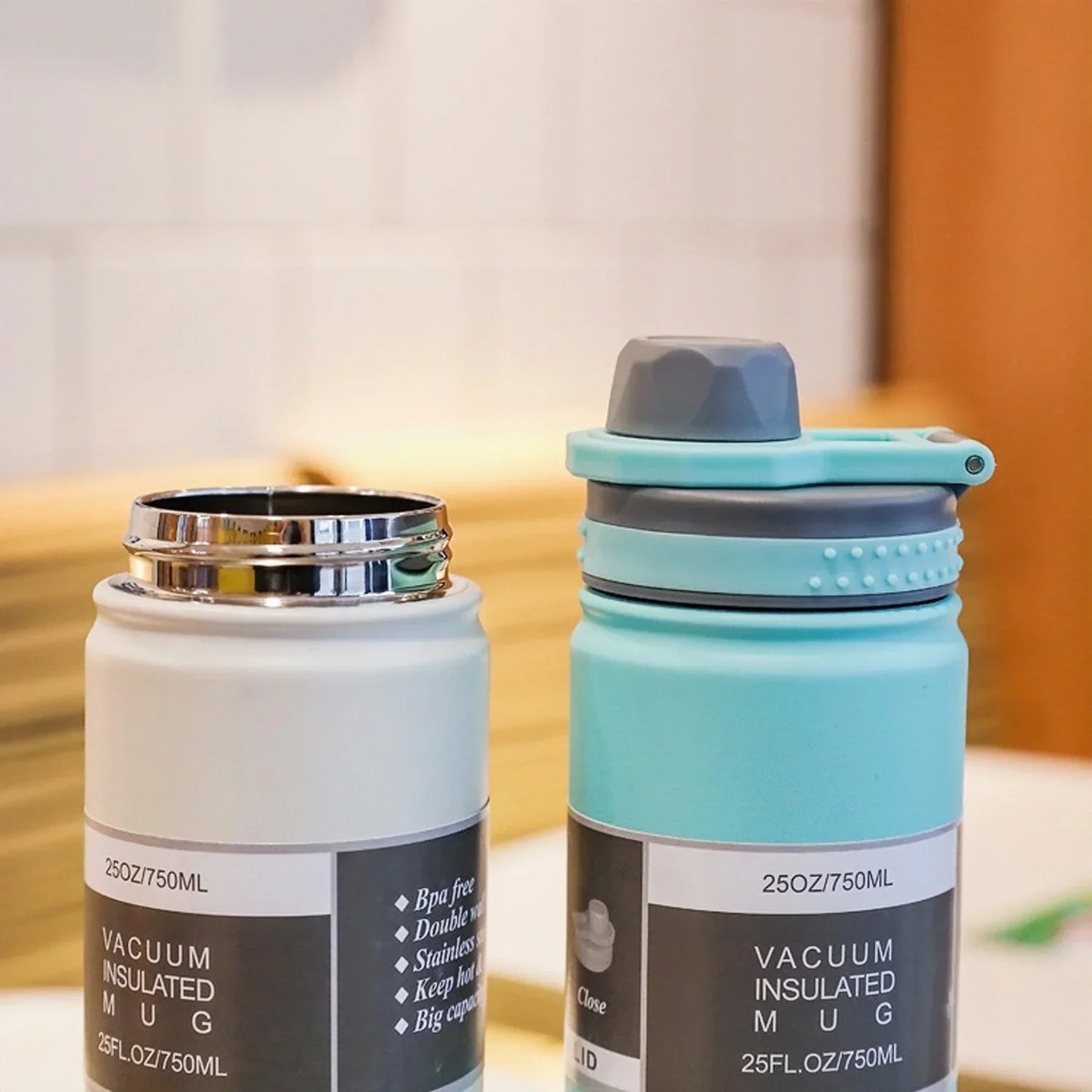 Unbranded Stainless Steel Outdoor Thermos Bottle For Travel