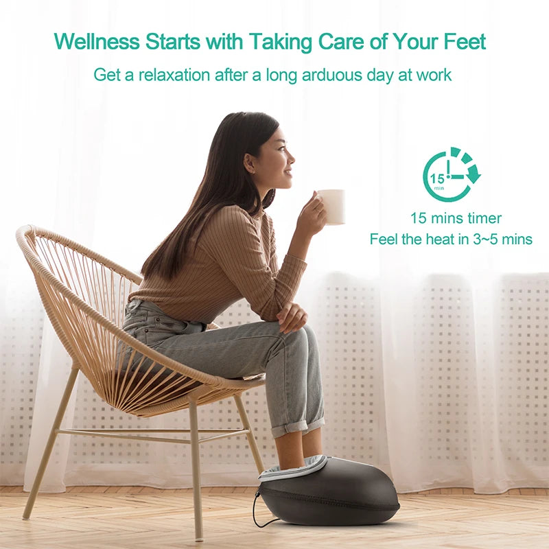 Medcursor Shiatsu Foot Massager With Heat Deep Tissue Relief