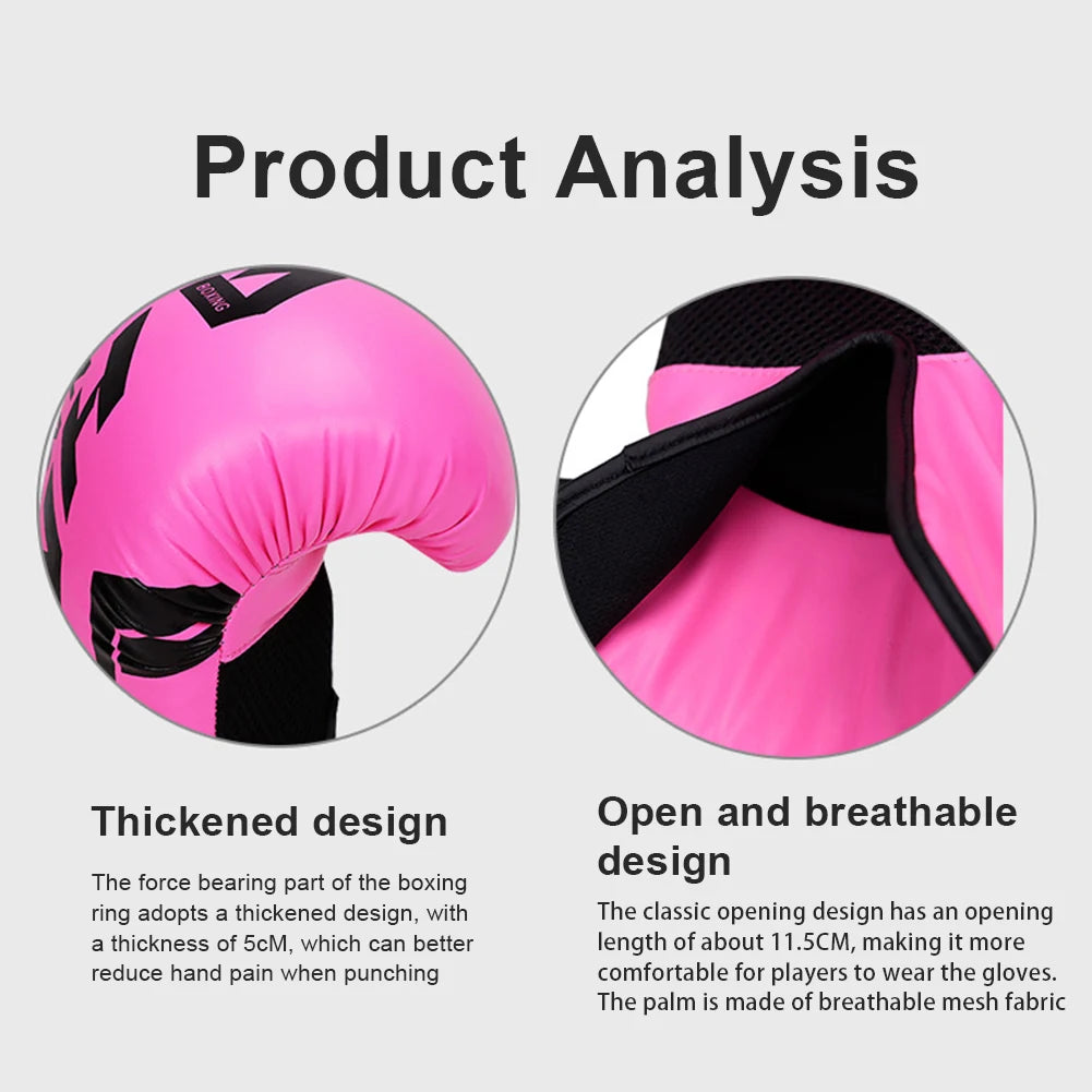 NONE Boxing Gloves Training Sparring Hook Loop Unisex Kids Adults