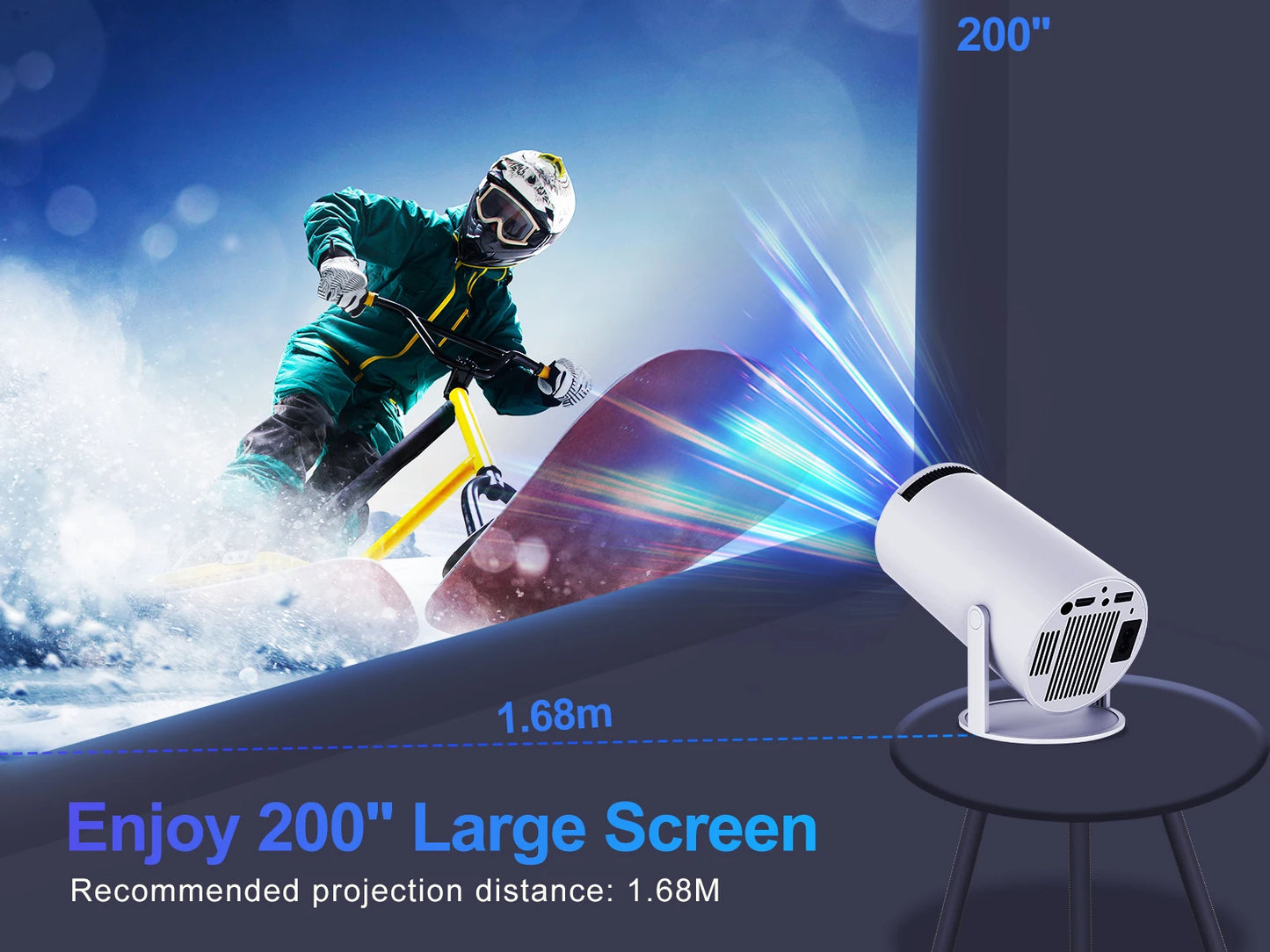 Magcubic HY300 Pro Projector Home Theater Wireless Screen Mirroring