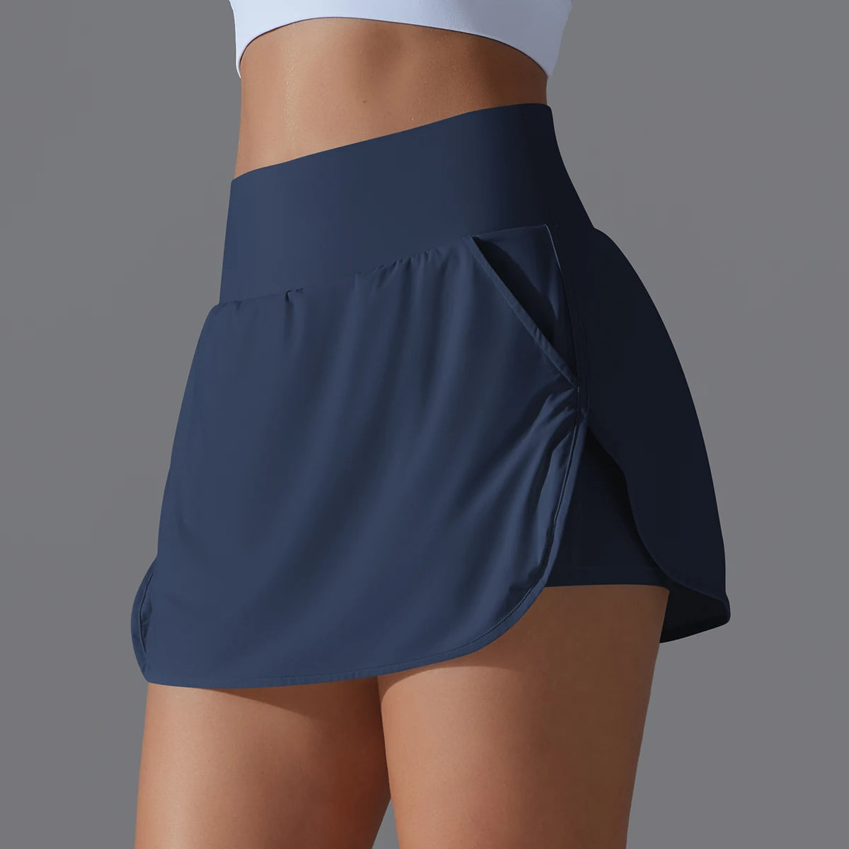 Hamidou Outdoor Sports Yoga Skirt High Waist Breathable For Women