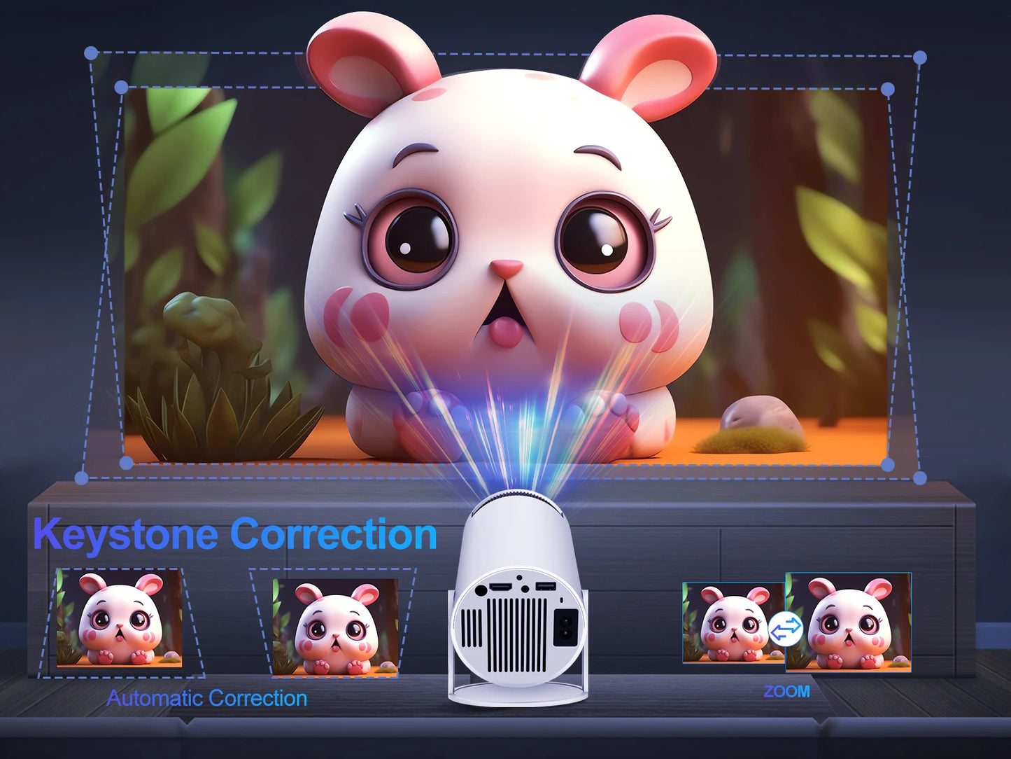 Magcubic HY300 Pro Projector Home Theater Wireless Screen Mirroring