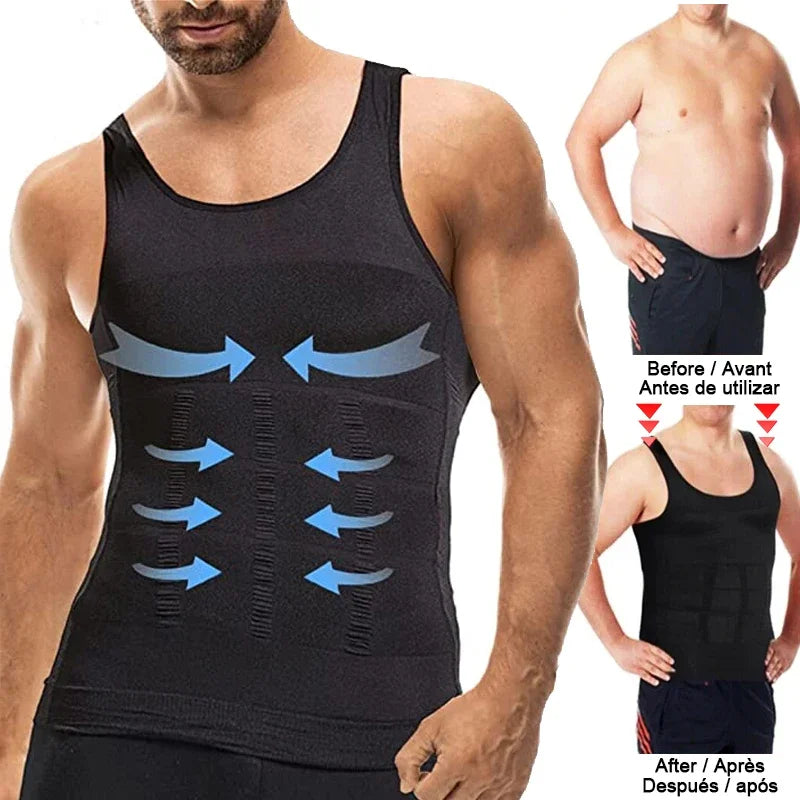 LALAMELON Men Compression Vest Shapewear Body Shaper Tank Top