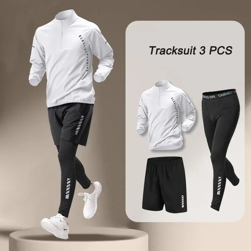 Kizarco Quick Dry Jacket And Pants Set For Outdoor Fitness