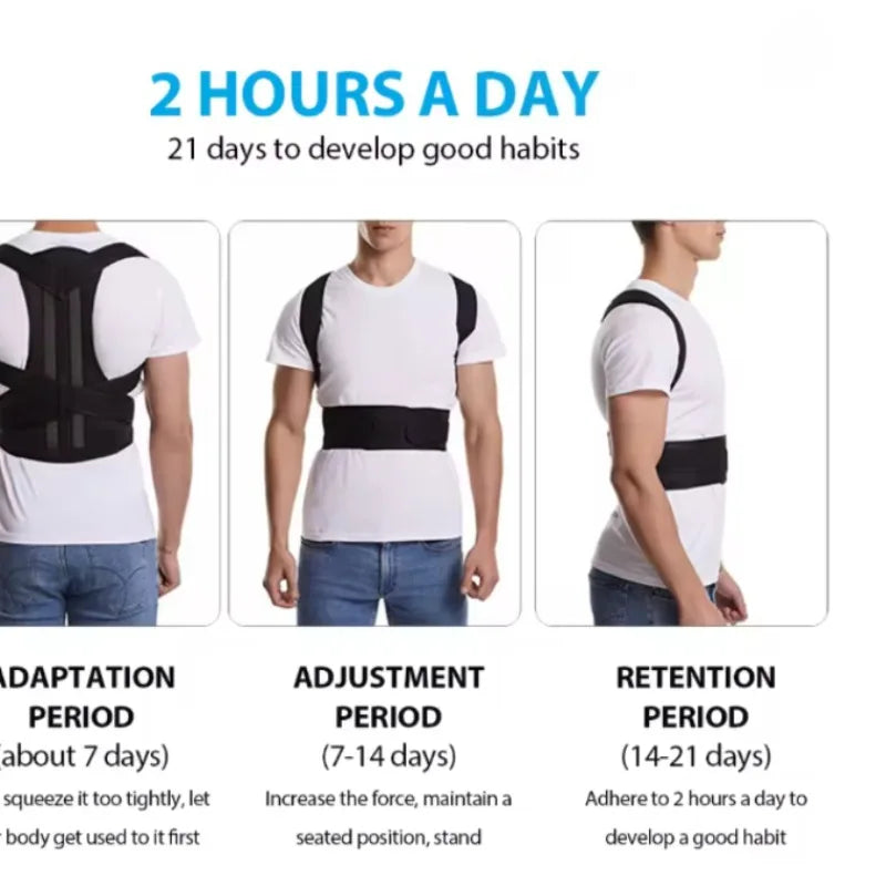 FUBEICHLY Posture Corrector Back Brace for Men and Women