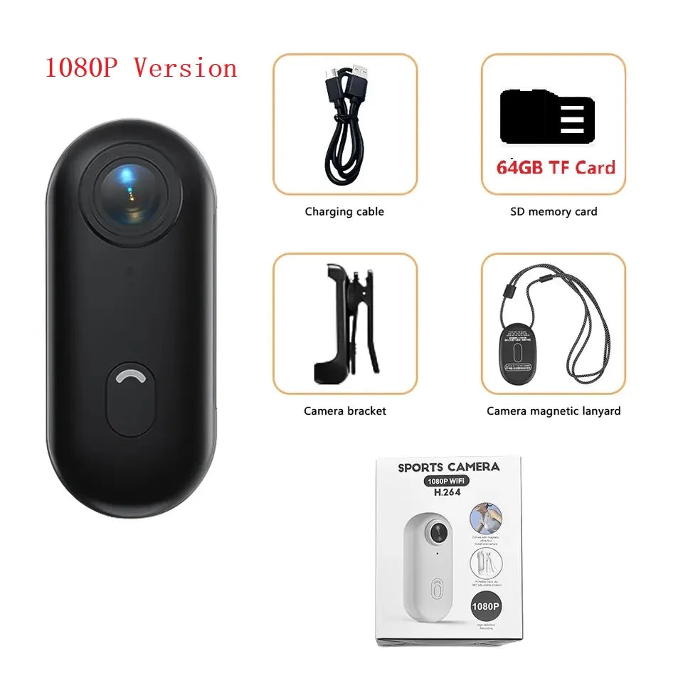 KIDK 4K Action Camera For Bicycle And Motorcycle Helmet Mount