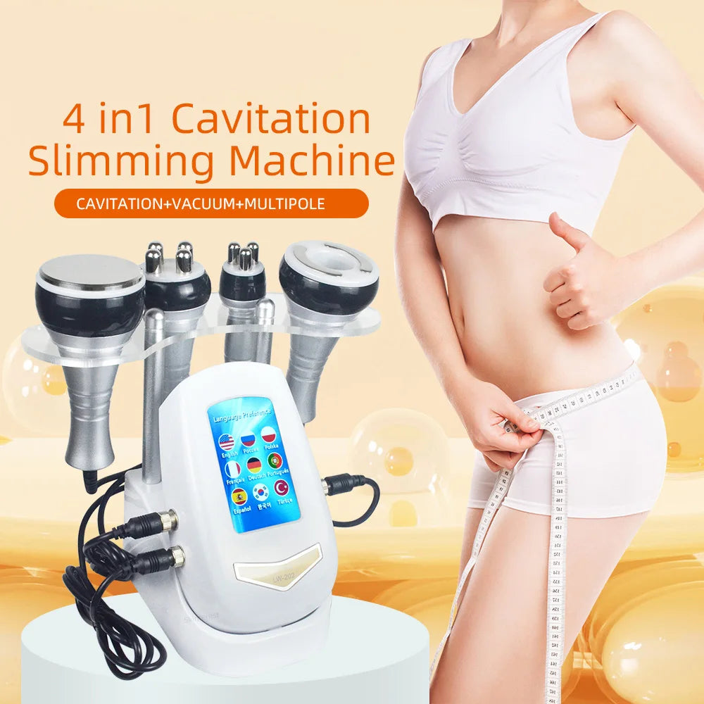 MISSHEAR Ultrasonic 4In1 40k Cavitation Slimming Machine For Body Care