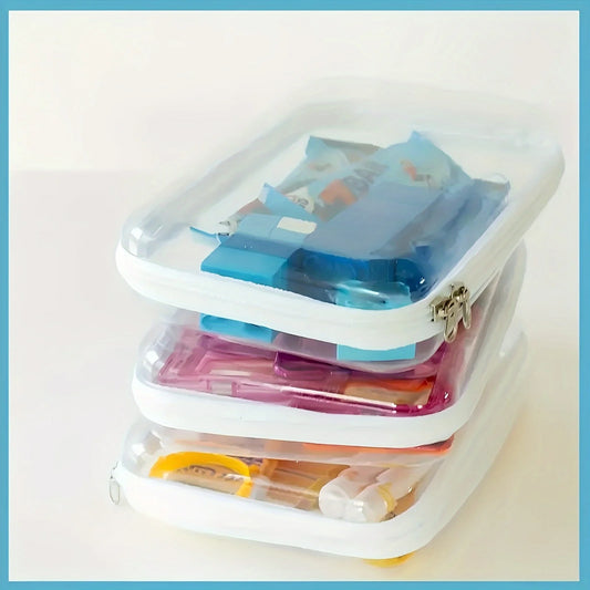NONECN Zippered Transparent Cases Set Organizer Bags