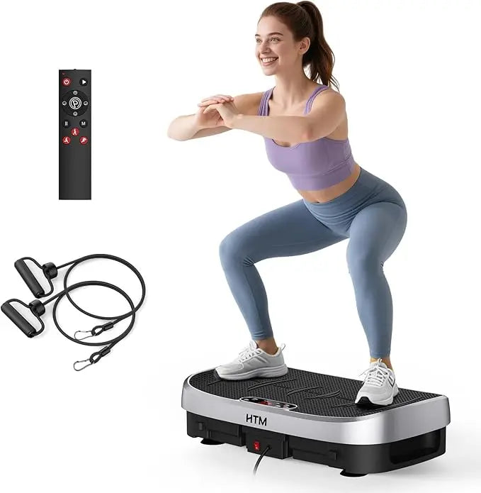 HTM Vibration Plate Fat Burning Fitness Platform For Home Gym