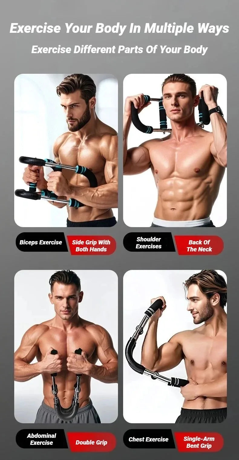 SHFY Adjustable Arm Exerciser With Foam Handle Forearms Triceps