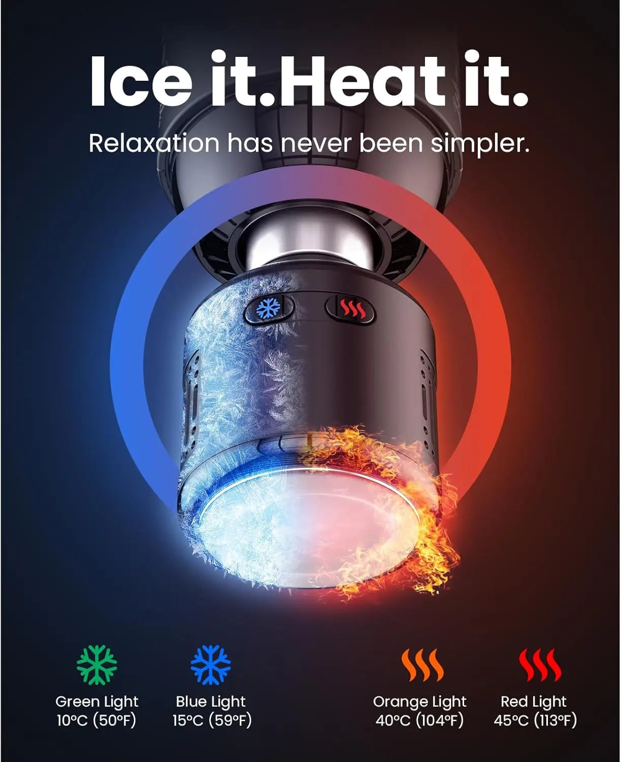 None T2 Pro Heat And Cold Massage Gun Muscle Relief