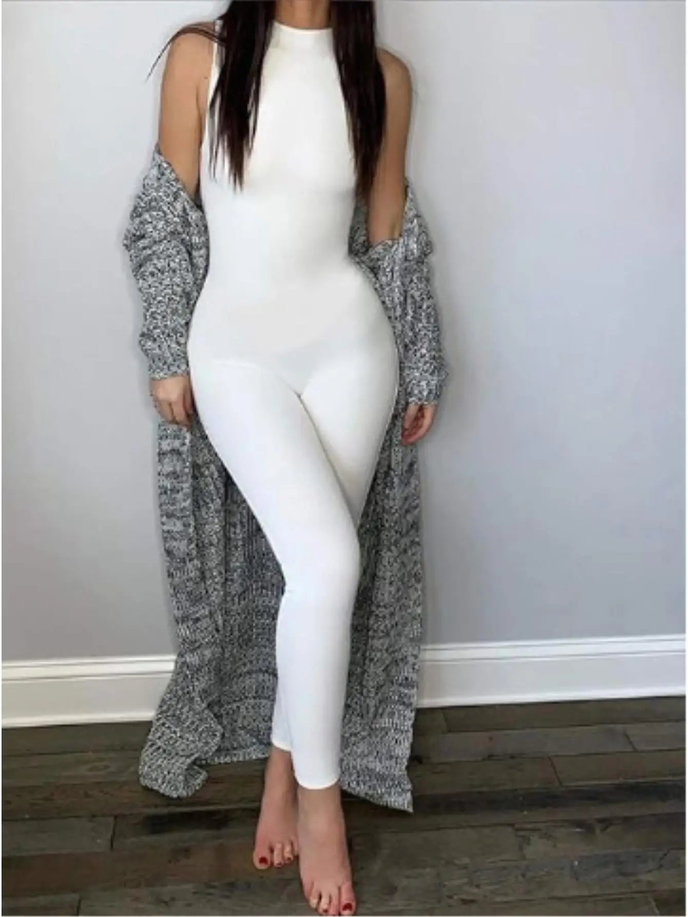 Women's Sleeveless High Waisted Yoga Jumpsuit For Sports