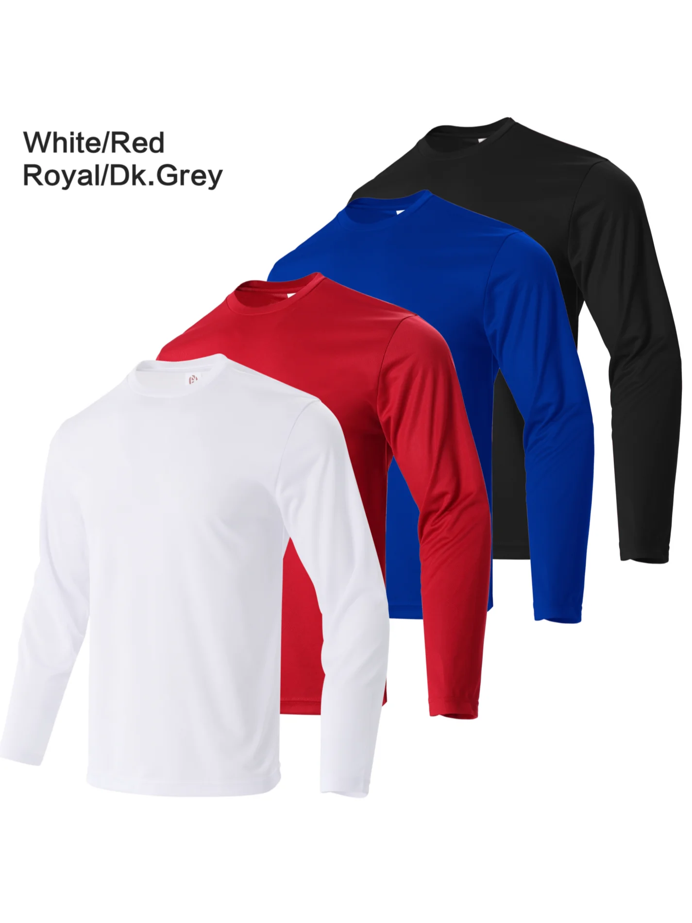 NONE Men Quick Dry Long Sleeve Sports Fitness T Shirt Running