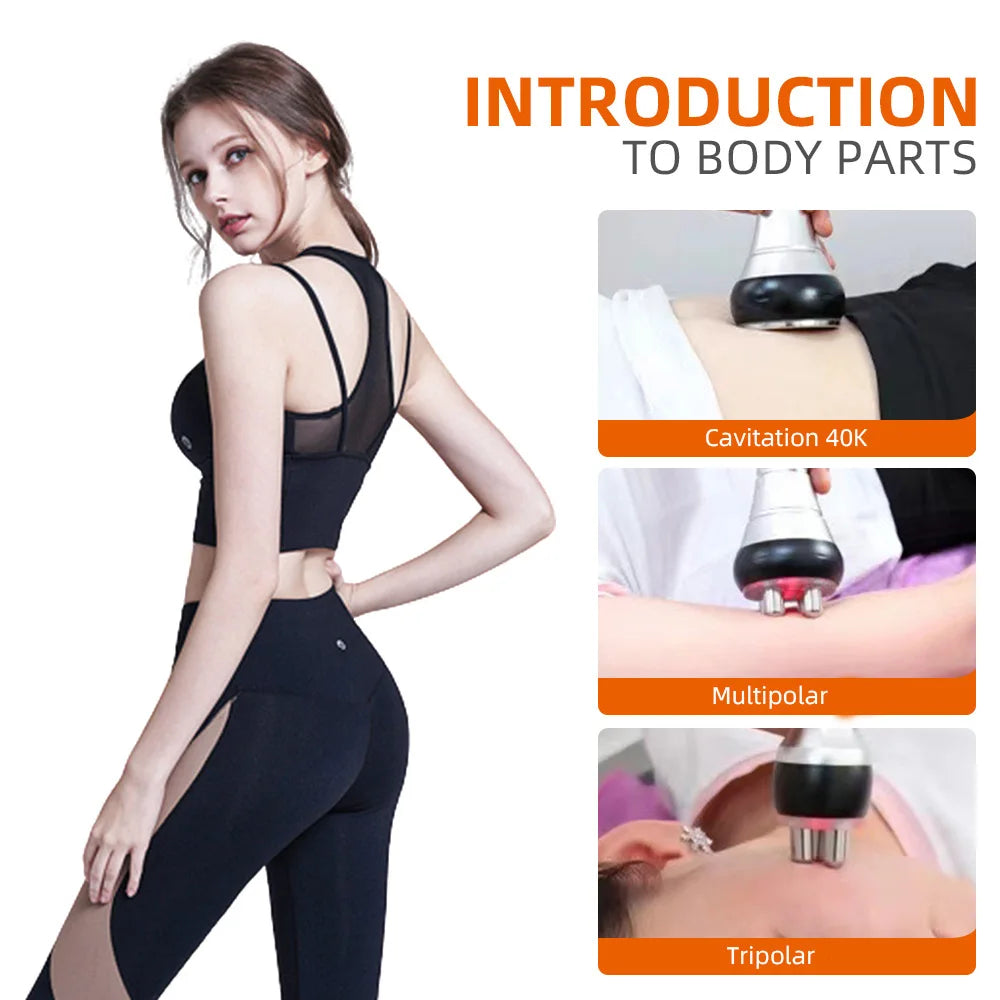 MISSHEARTH 3 In 1 Beauty Body Slimming Massager Cavitation Machine