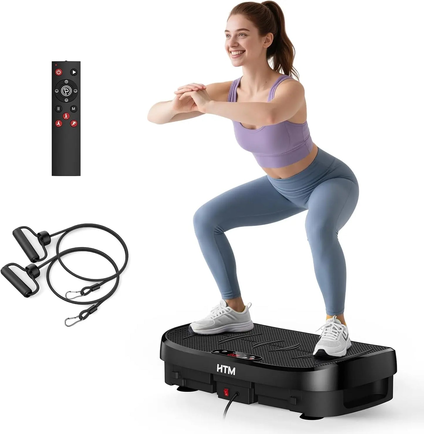 HTM Vibration Plate Fat Burning Fitness Platform For Home Gym