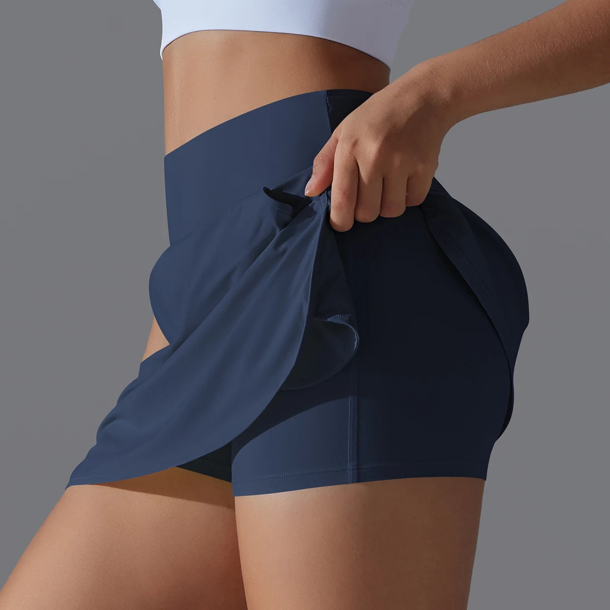 Hamidou Outdoor Sports Yoga Skirt High Waist Breathable For Women
