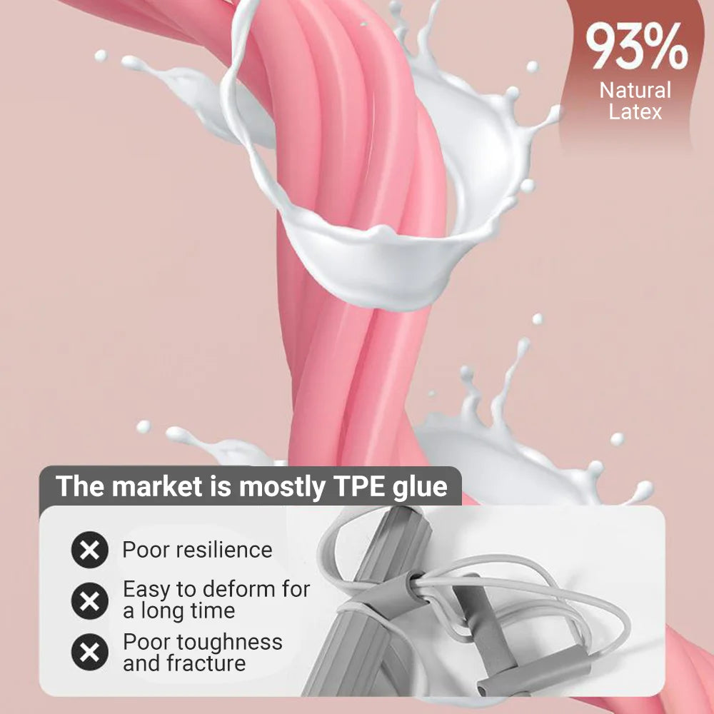 None 6 Tube Resistance Band Multi Function Tension Rope Fitness