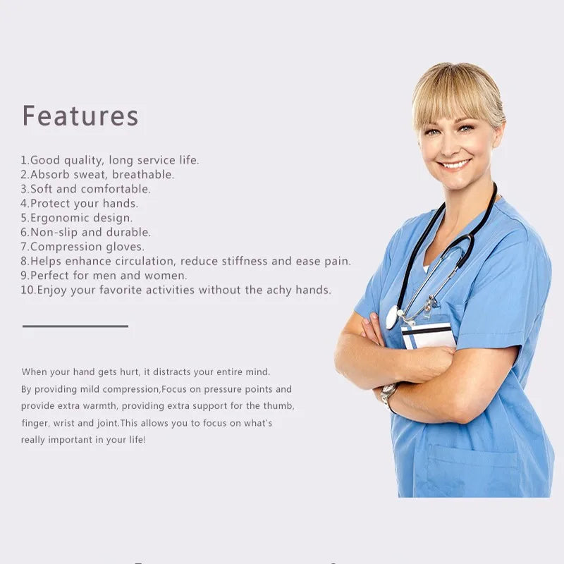 Generic Compression Arthritis Gloves For Wrist Support And Pain Relief