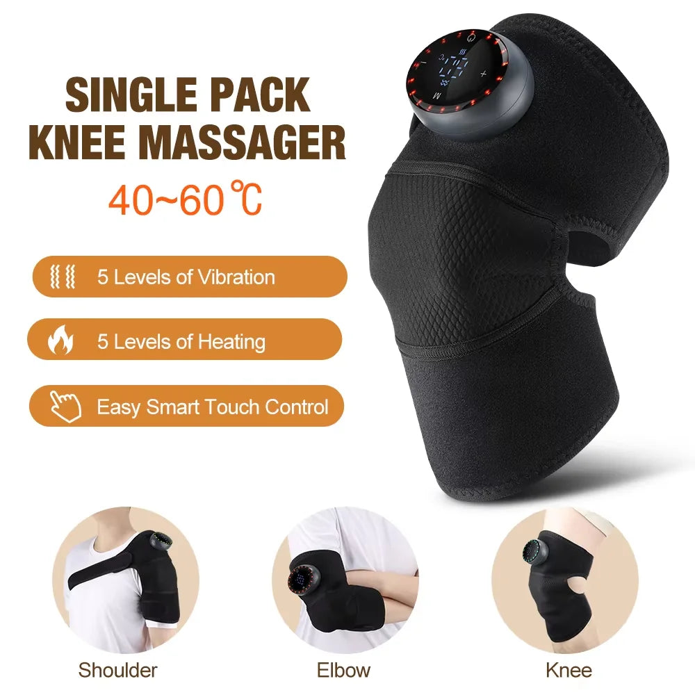 PASTSKY Heating Massage Knee Pad With Smart Vibration Hot Compress