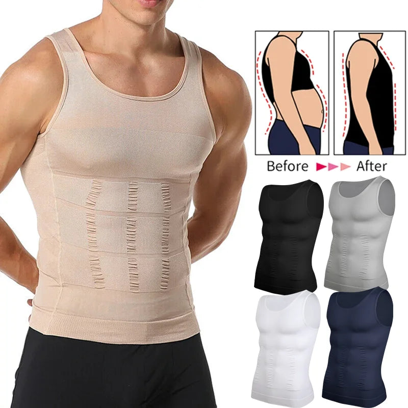 LALAMELON Men Compression Vest Shapewear Body Shaper Tank Top