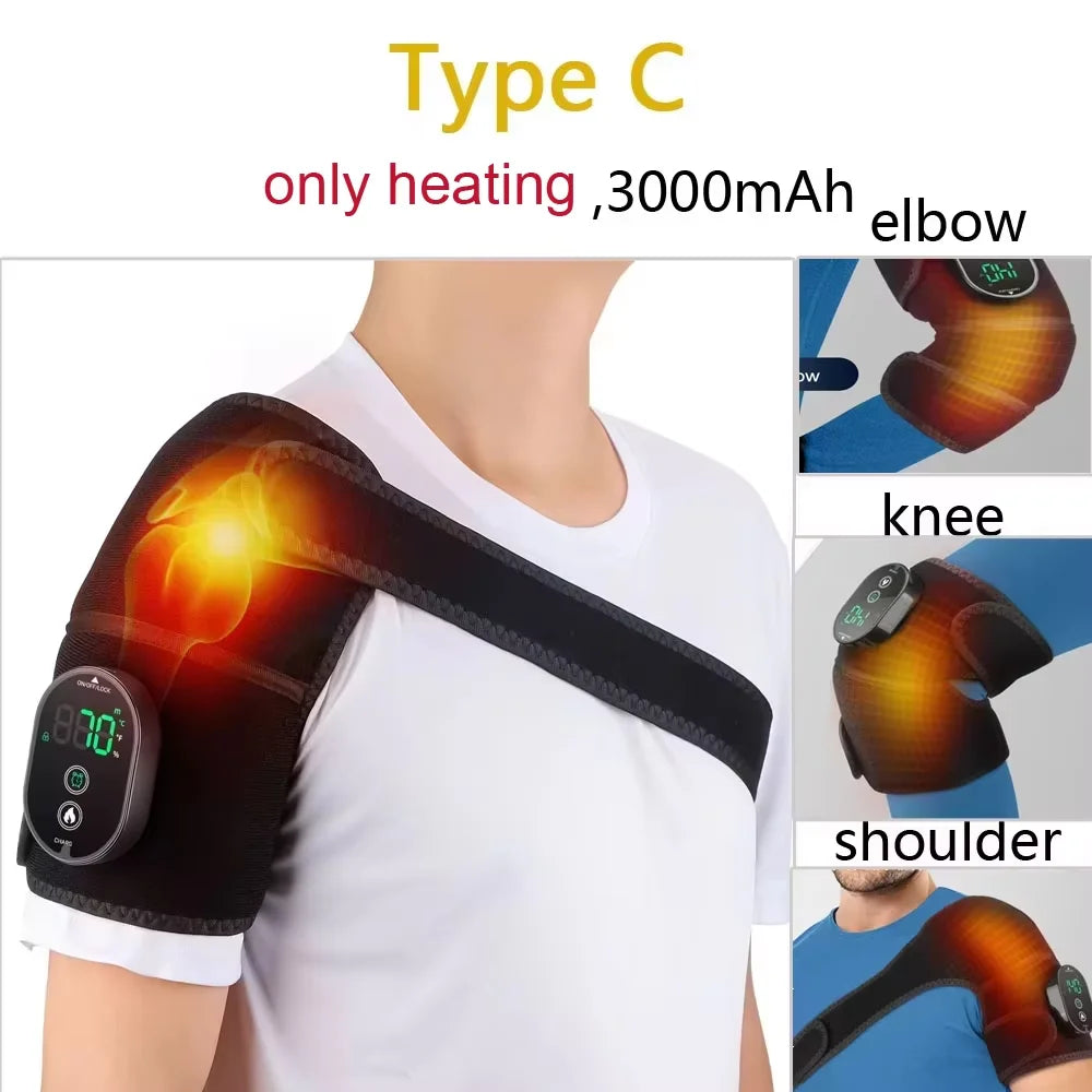 PASTSKY Heated Shoulder Warmer Massager Electric Heating Wrap