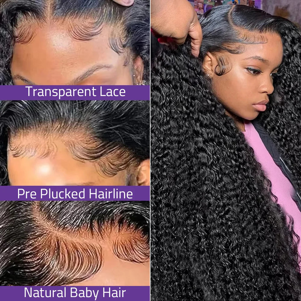 CanaryFly Deep Wave Remy Lace Front Wig For Women Premium