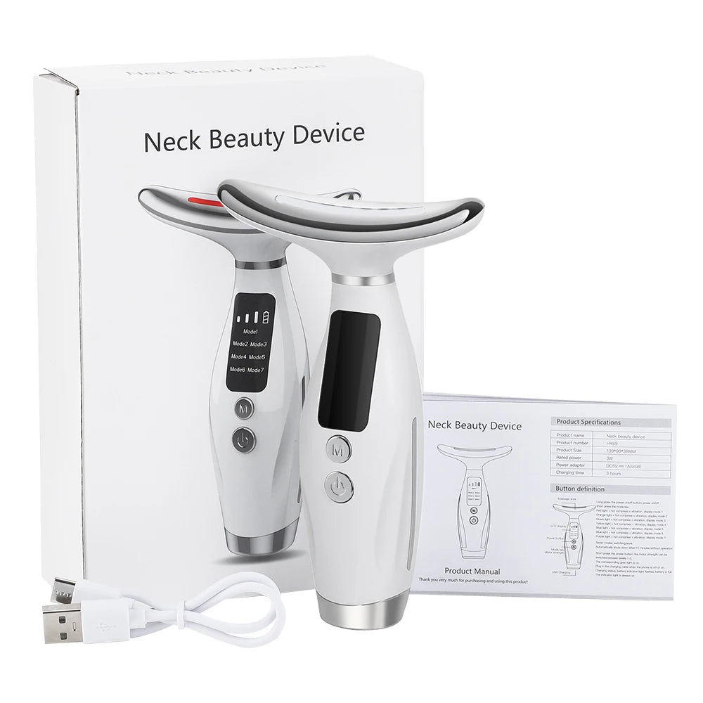 Neck and Face Lifting Massager LED Photon Therapy 106D09