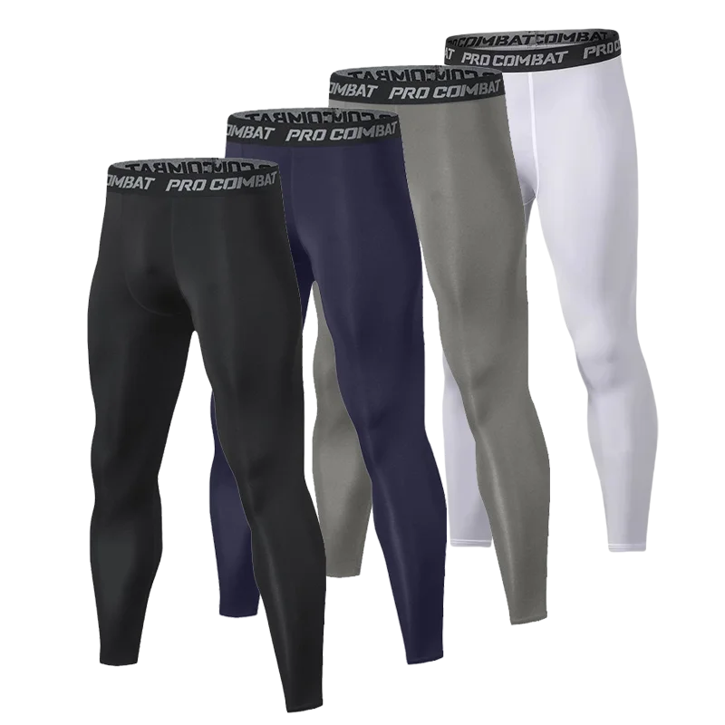 NONECN Men Compression Pants for Running Quick Dry Fit Joggers