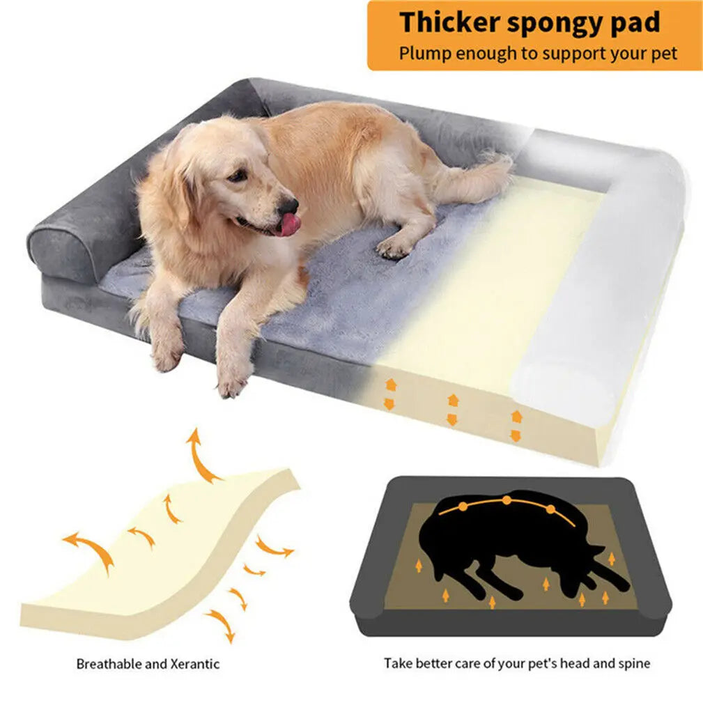 BINGOPAWCN Orthopedic Dog Bed With Removable Washable Cover And Foam
