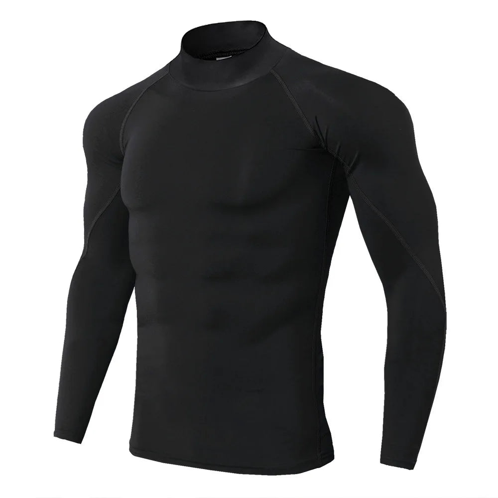 Wyhyayecn Quick Dry Men Sports T Shirt Long Sleeve Top
