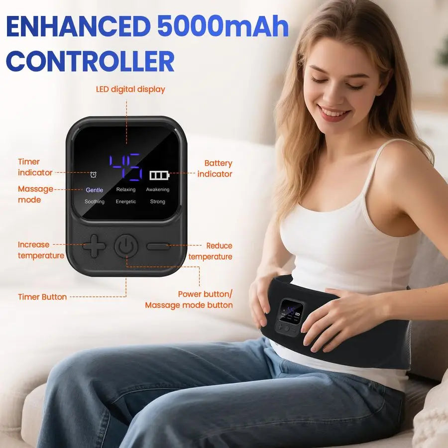 Back Massager Belt With Red Light Therapy And Heating Vibration